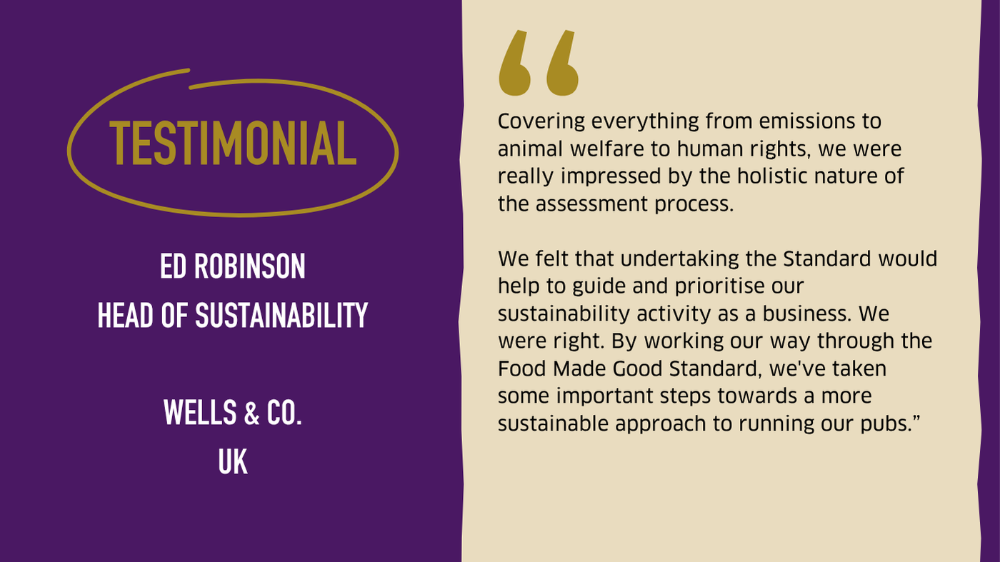 Testimonial graphic from Wells & Co.