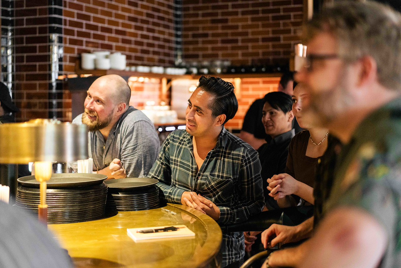 Interested employees sitting in a training session