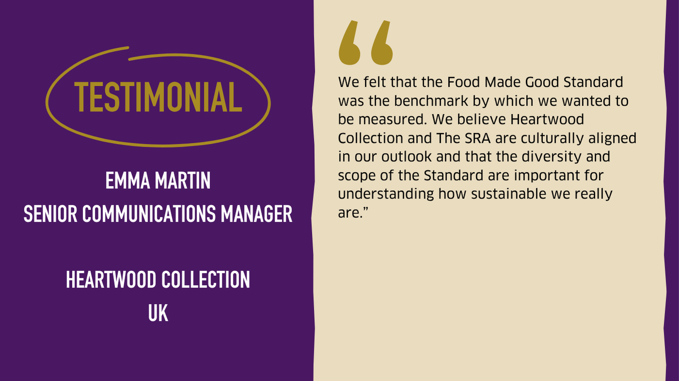 Testimonial graphic from Heartwood Collection