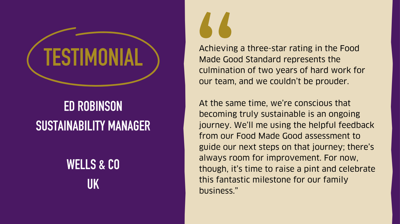 Testimonial graphic from Wells & Co