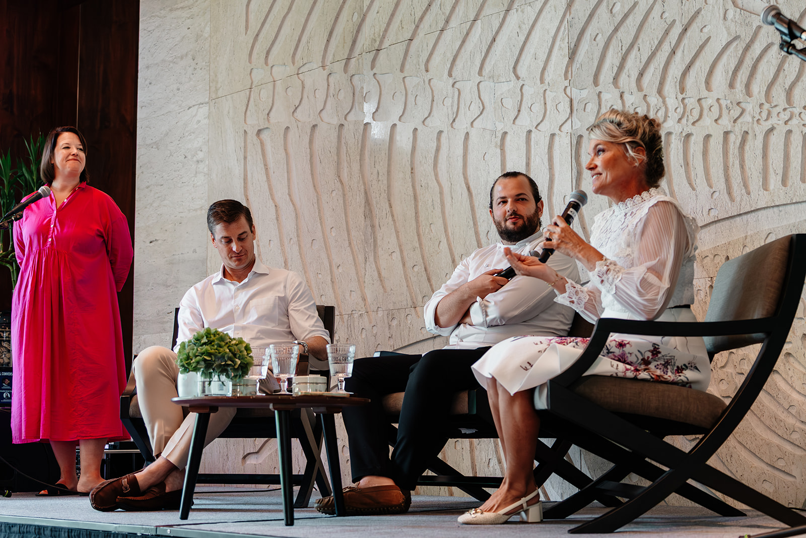 A panel discussion at Rosewood Phuket