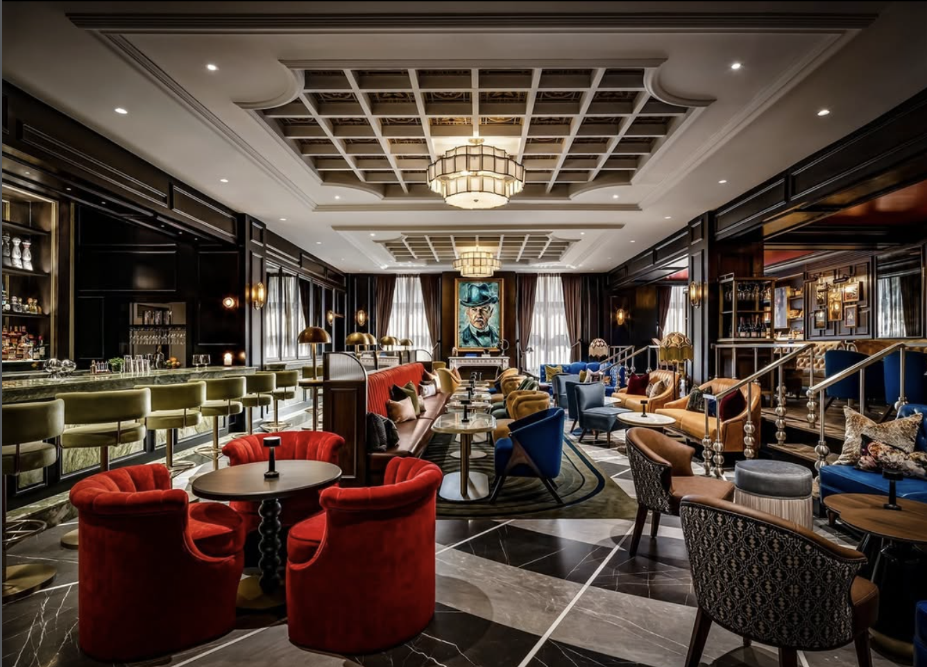 Interior of Library Bar at the Fairmont Royal York, Toronto