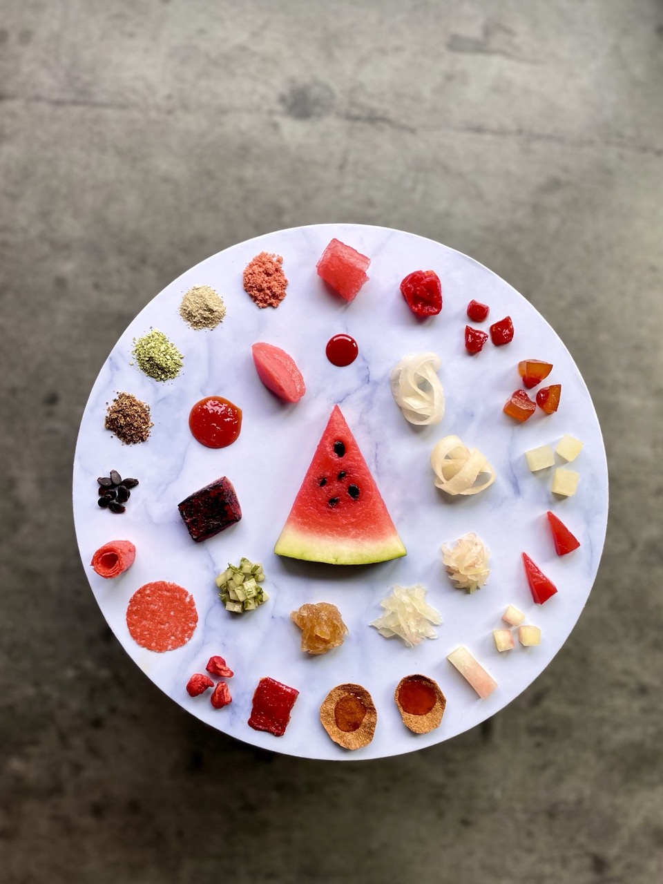 Zero waste watermelon prep from Chef Vojtech Vegh