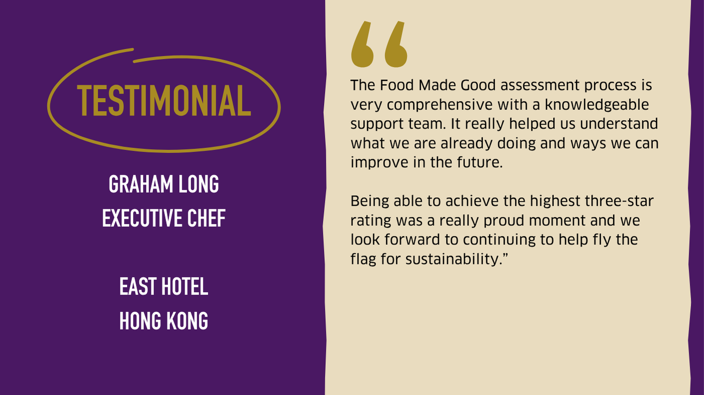 Testimonial graphic from EAST Hotel