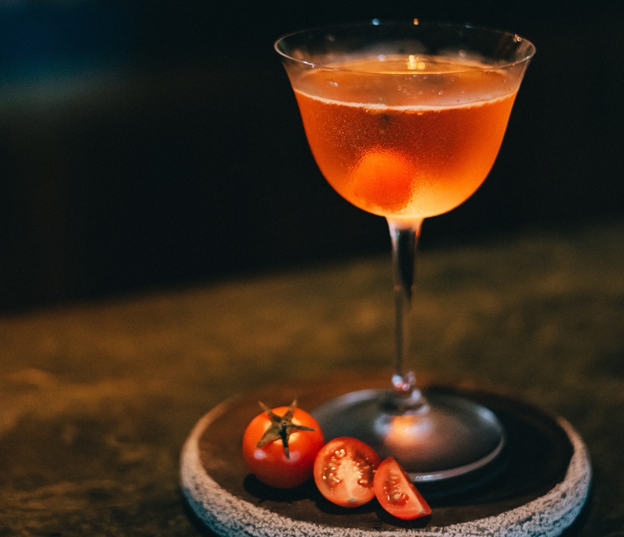 Tomato is a Fruit cocktail at Maroma, a Belmond Hotel