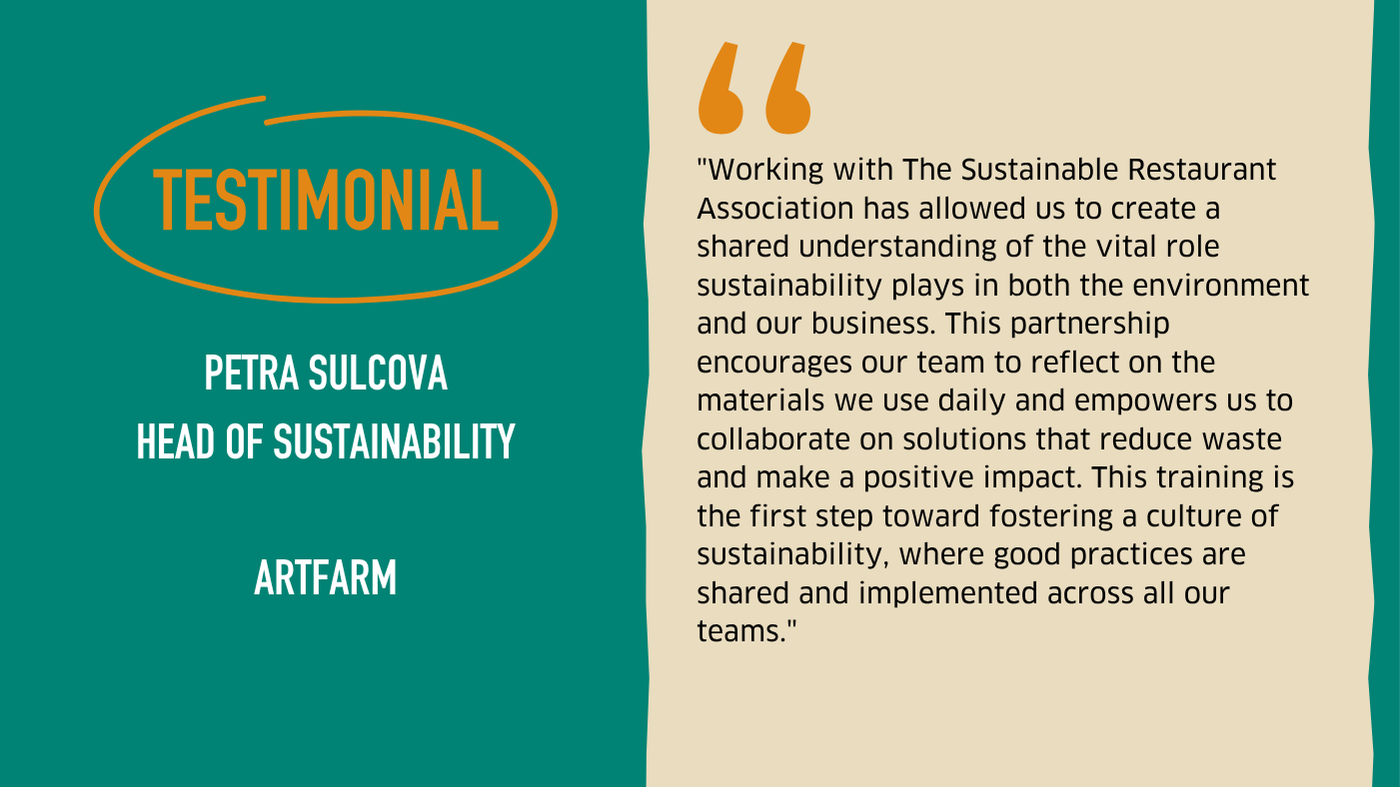 Testimonial graphic from Artfarm