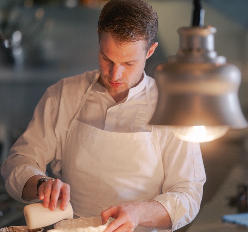 Alberto Suadi of Big Mamma Group working in kitchen