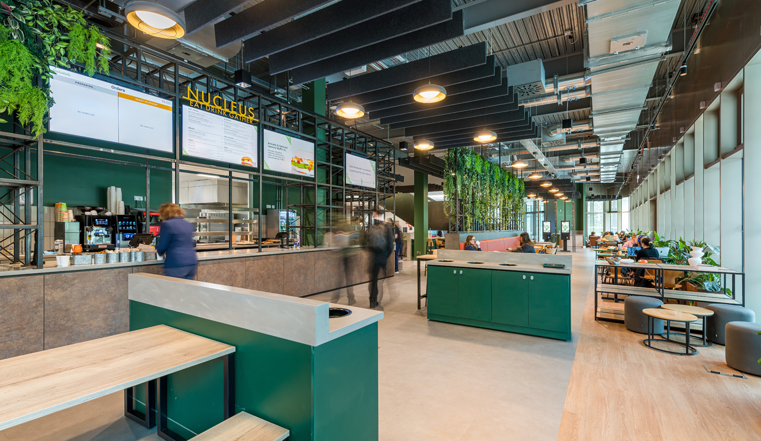 Interior cafeteria space at the University Of Edinburgh