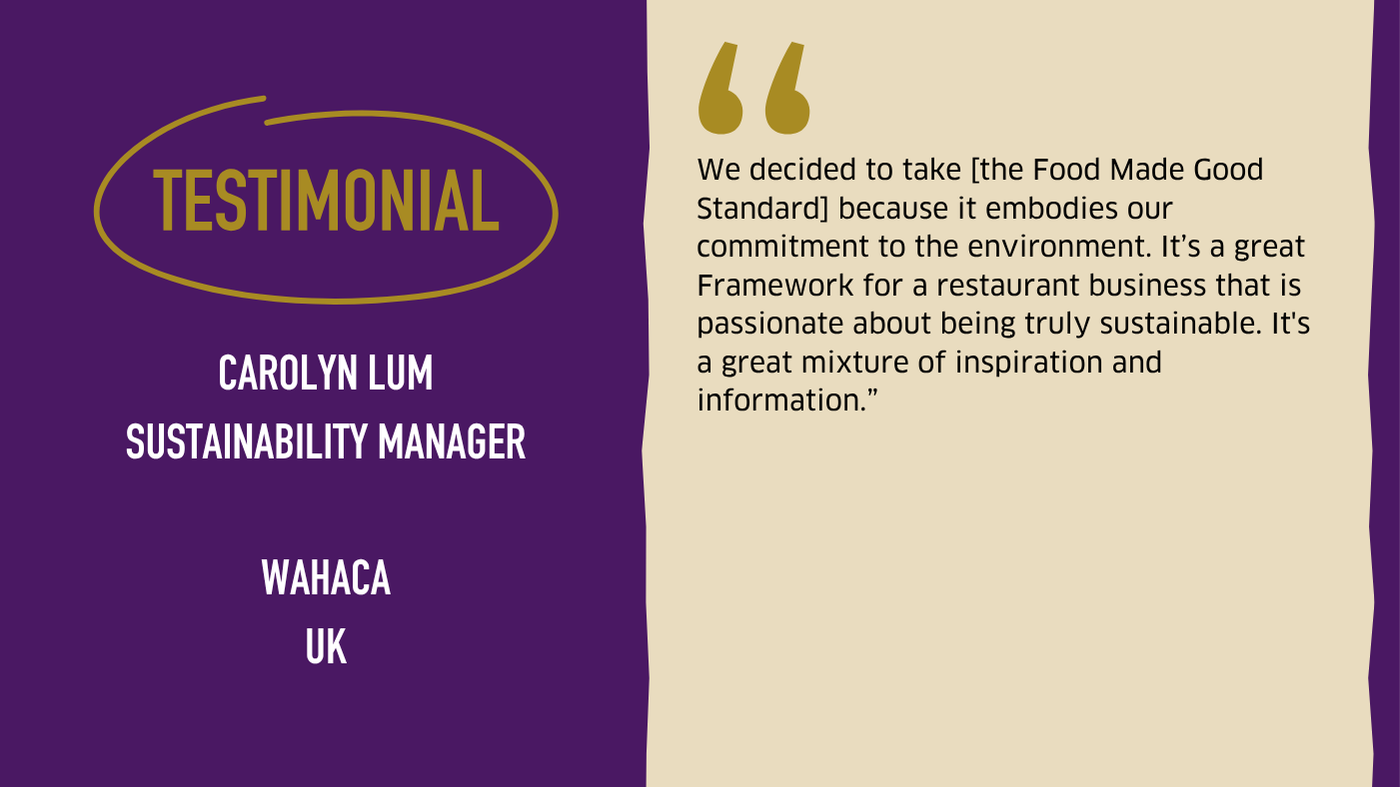 Testimonial graphic from Wahaca