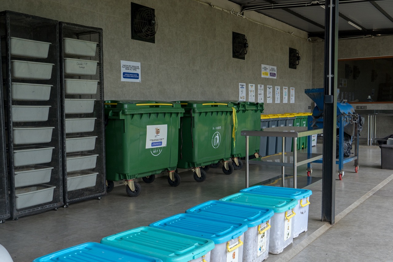 Waste sorting at Locavore NXT, Bali
