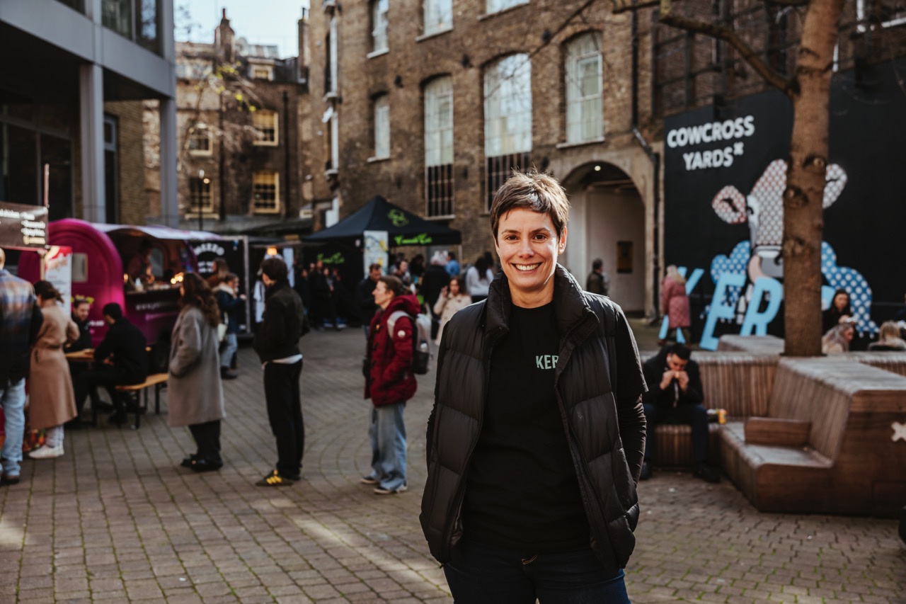 Lisa Donohue from KERB+ standing at street food market