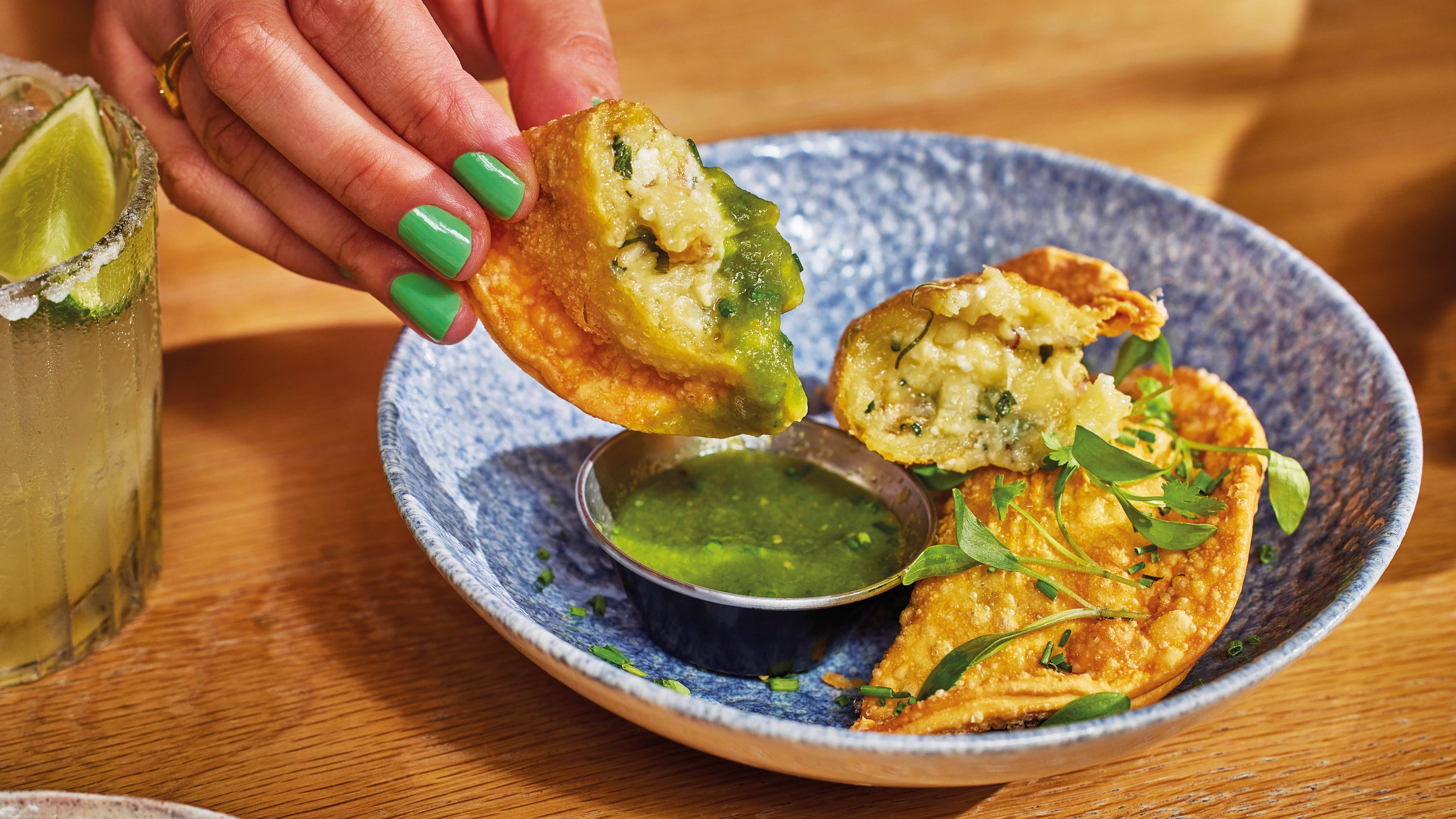 Cheese empanada at Wahaca