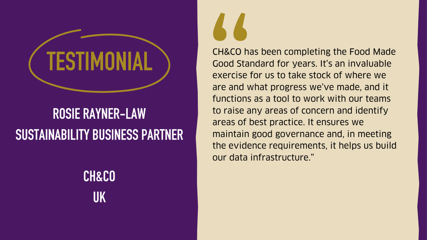 Testimonial graphic from CH&Co