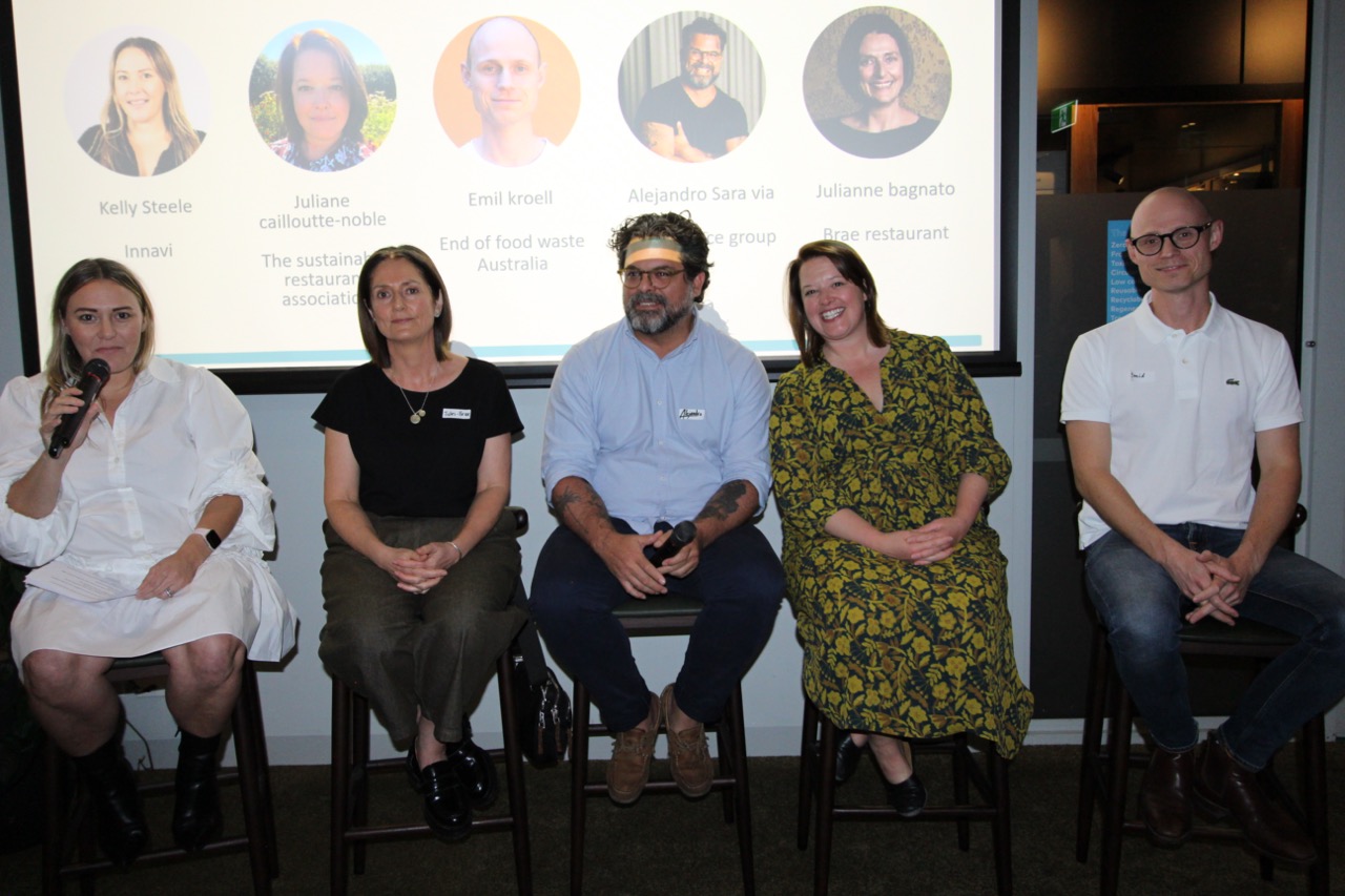 The SRA's Managing Director Juliane Caillouette Noble and other panellists at the launch of FMG Australia