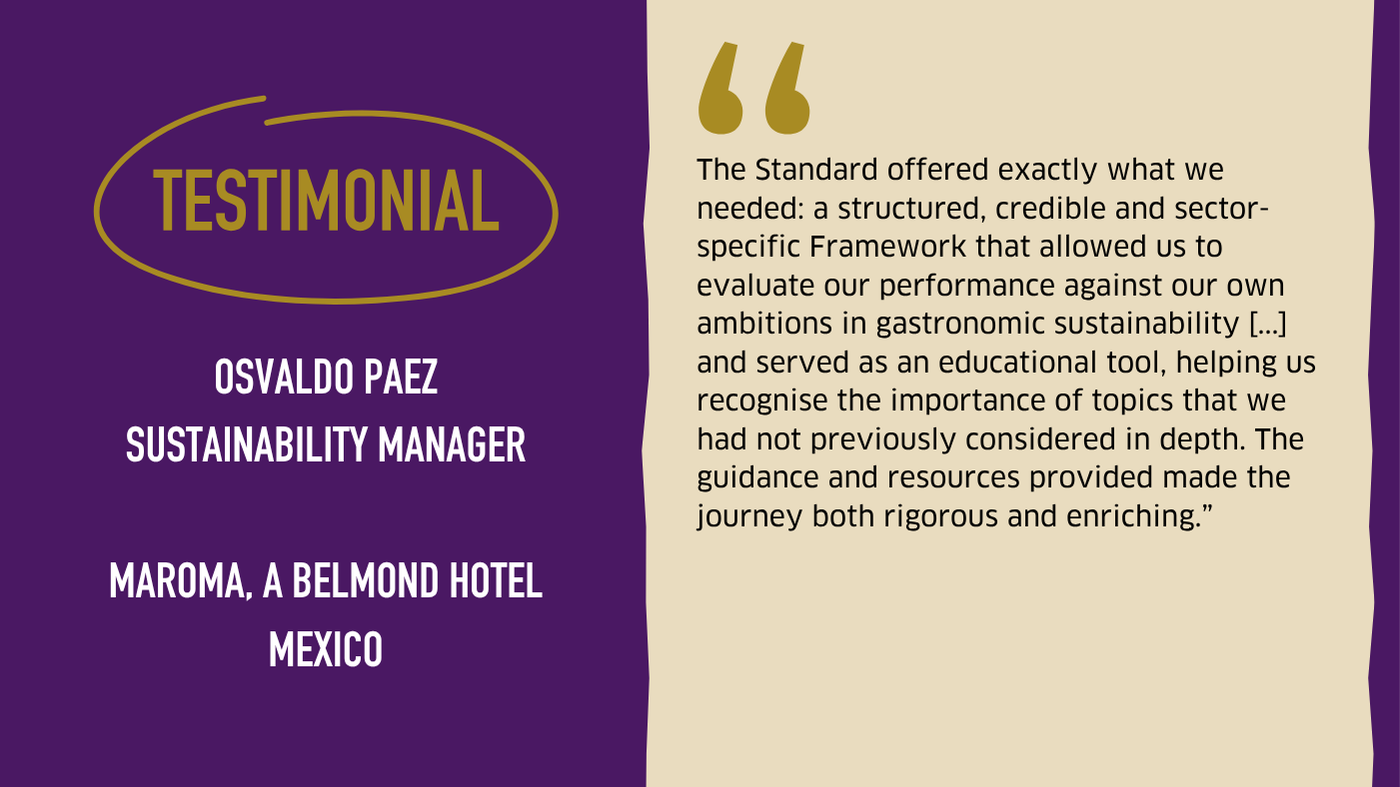 Testimonial graphic from Maroma, A Belmond Hotel