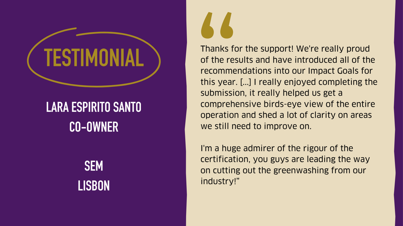 Testimonial graphic from SEM