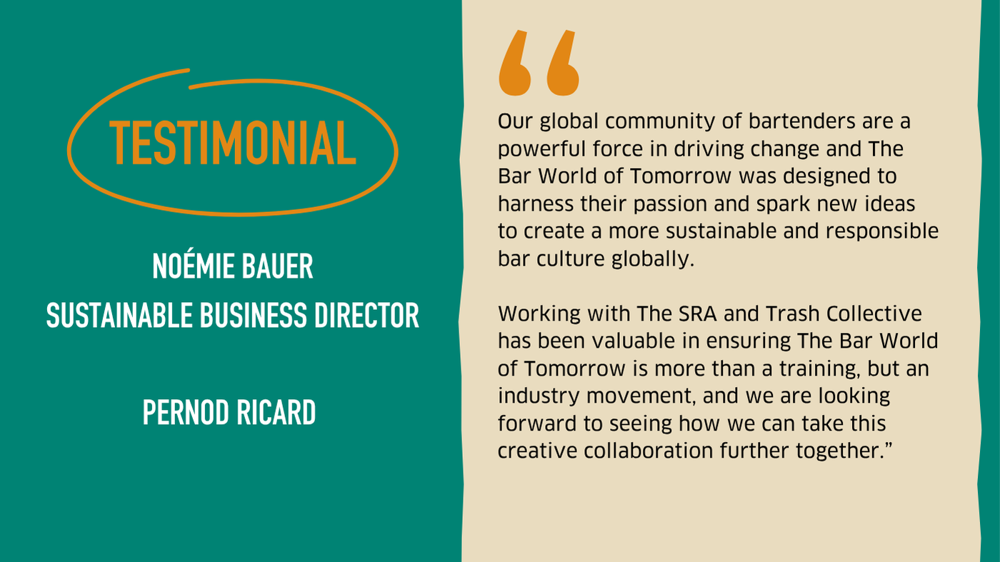 Testimonial graphic from Pernod Ricard