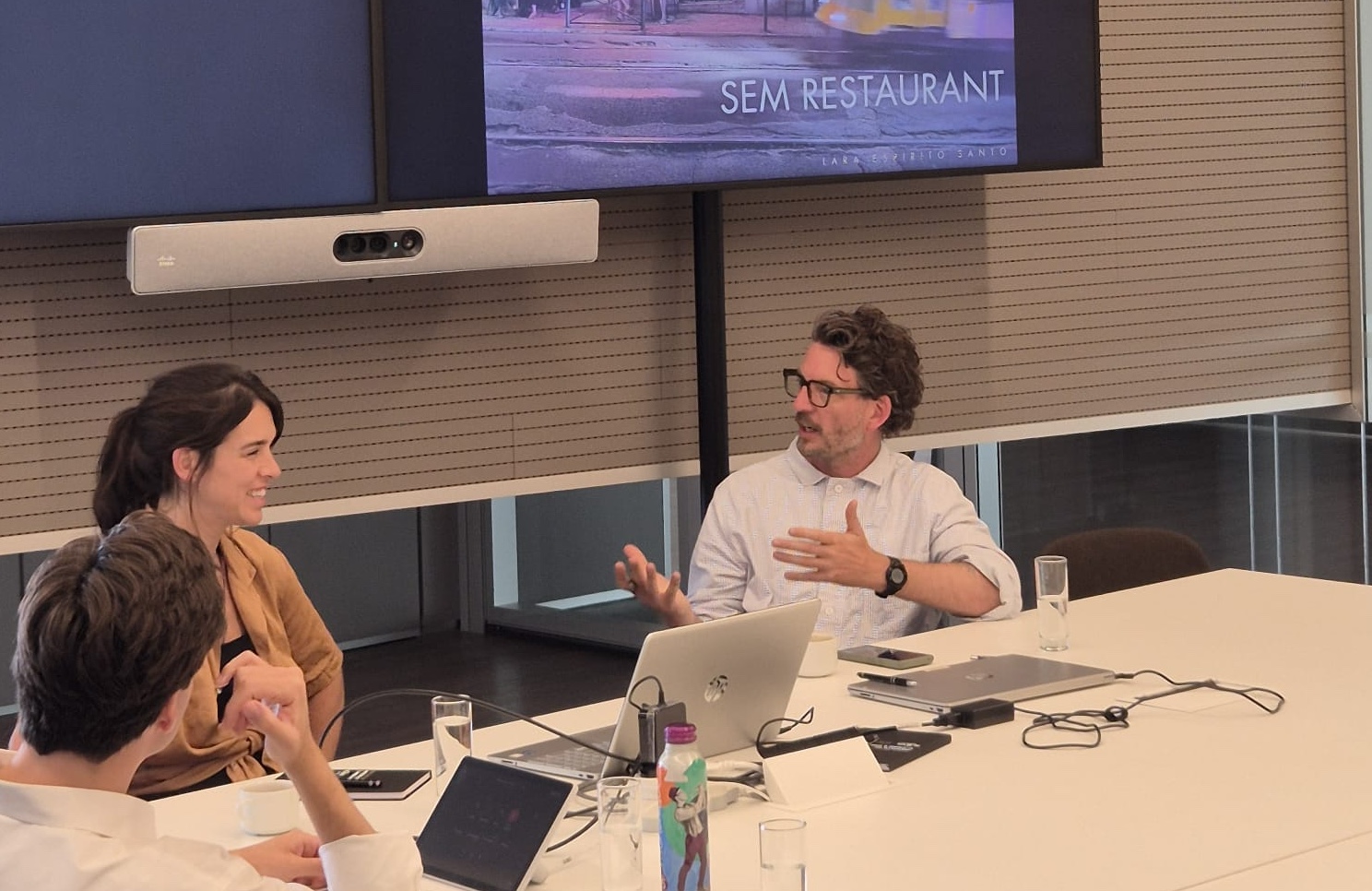 Lara Espirito Santo of SEM Restaurant with Patrick Hanna from The SRA