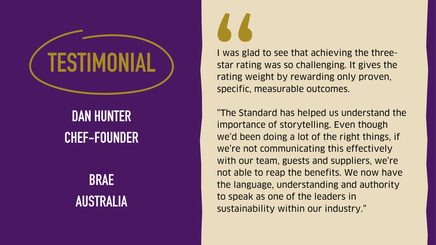 Testimonial graphic from BRAE