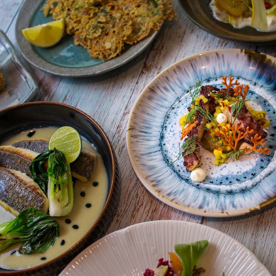 Selection of seafood dishes at BOCA Dubai