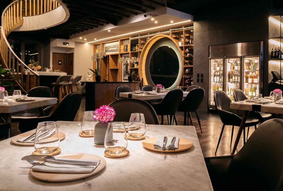Interior shot of Oda Restaurante in Bogotá