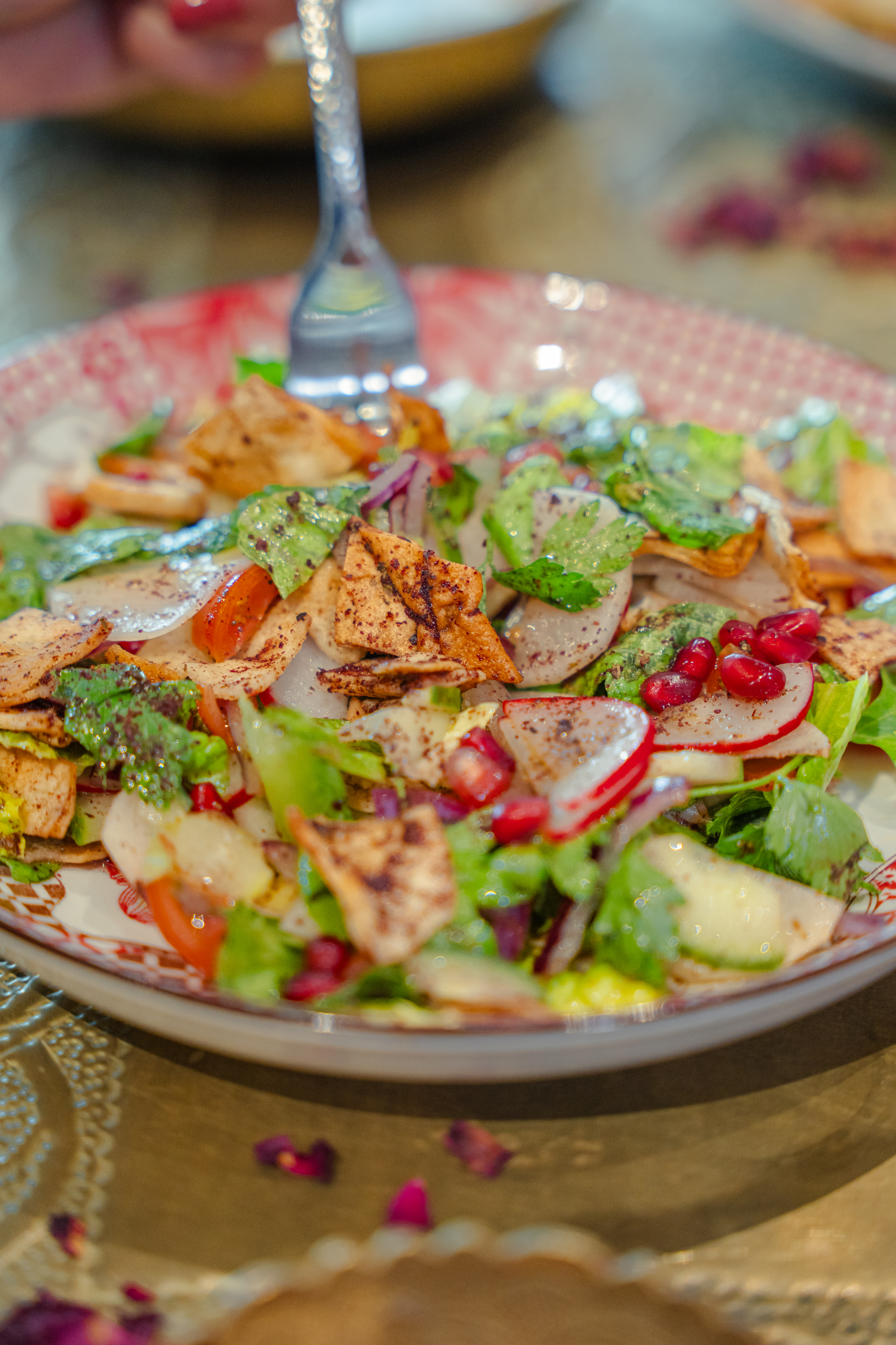 Colourful salad at Comptoir Libanais