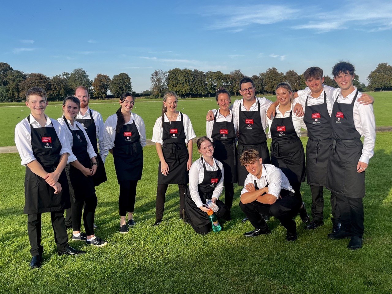 Team of staff from THE PIG Hotels doing volunteer work