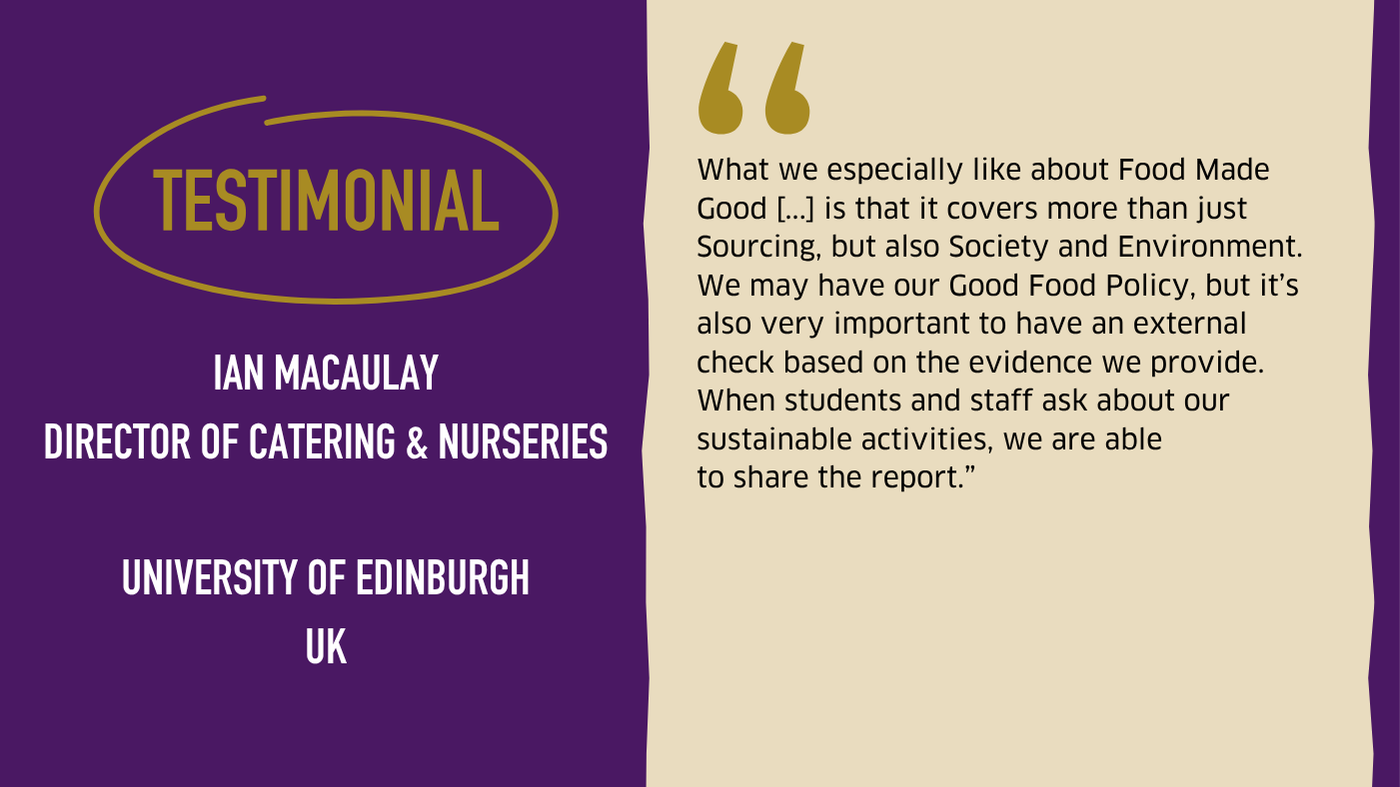Testimonial graphic from University Of Edinburgh