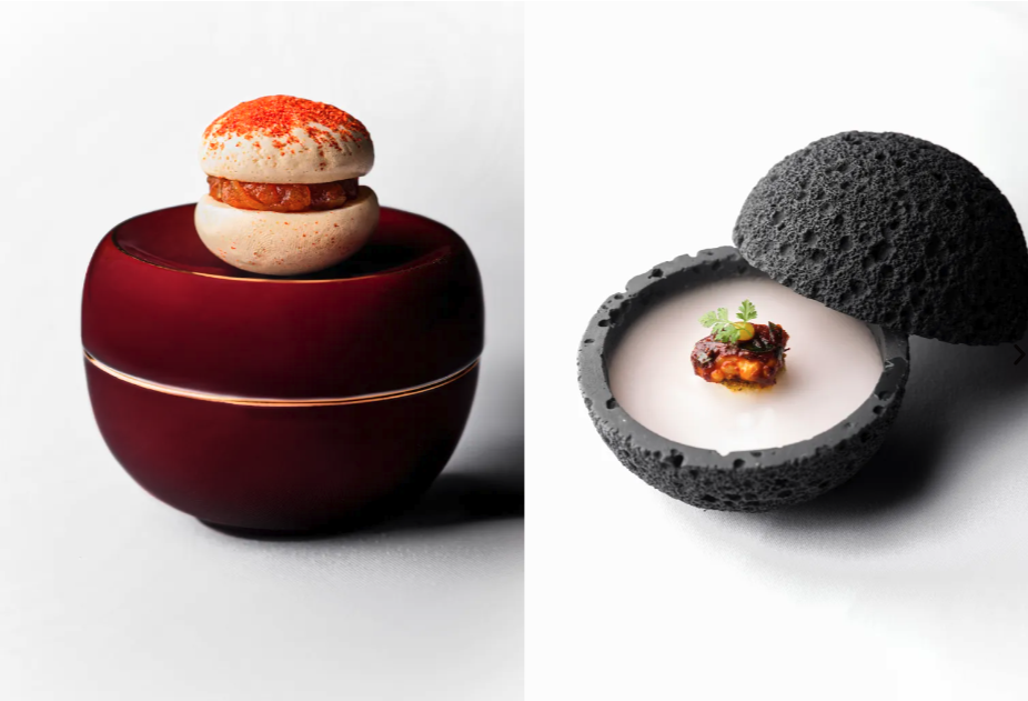 Food from Haoma who won Asia's 50 Best Restaurants Sustainable Restaurant Award