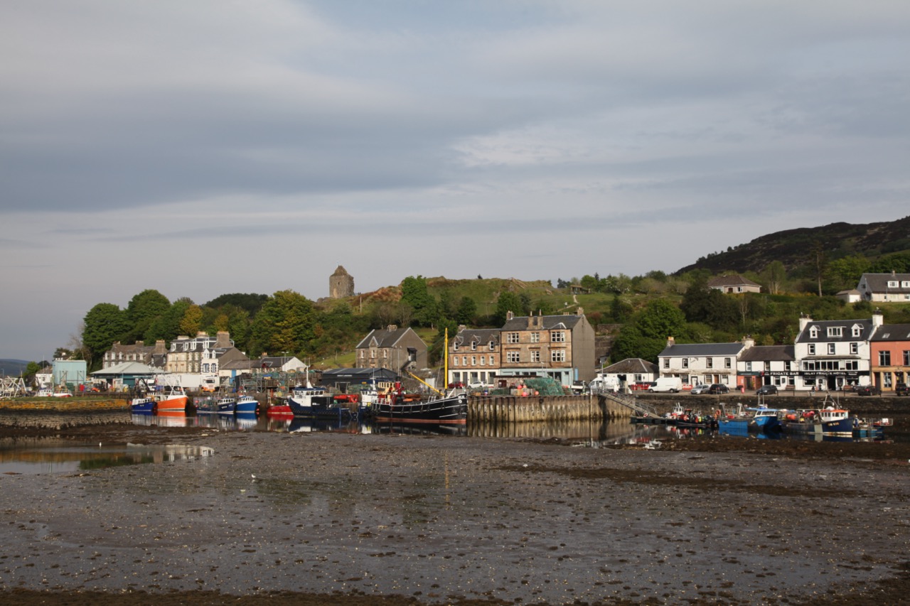 Quaint fishing harbour in Scotland