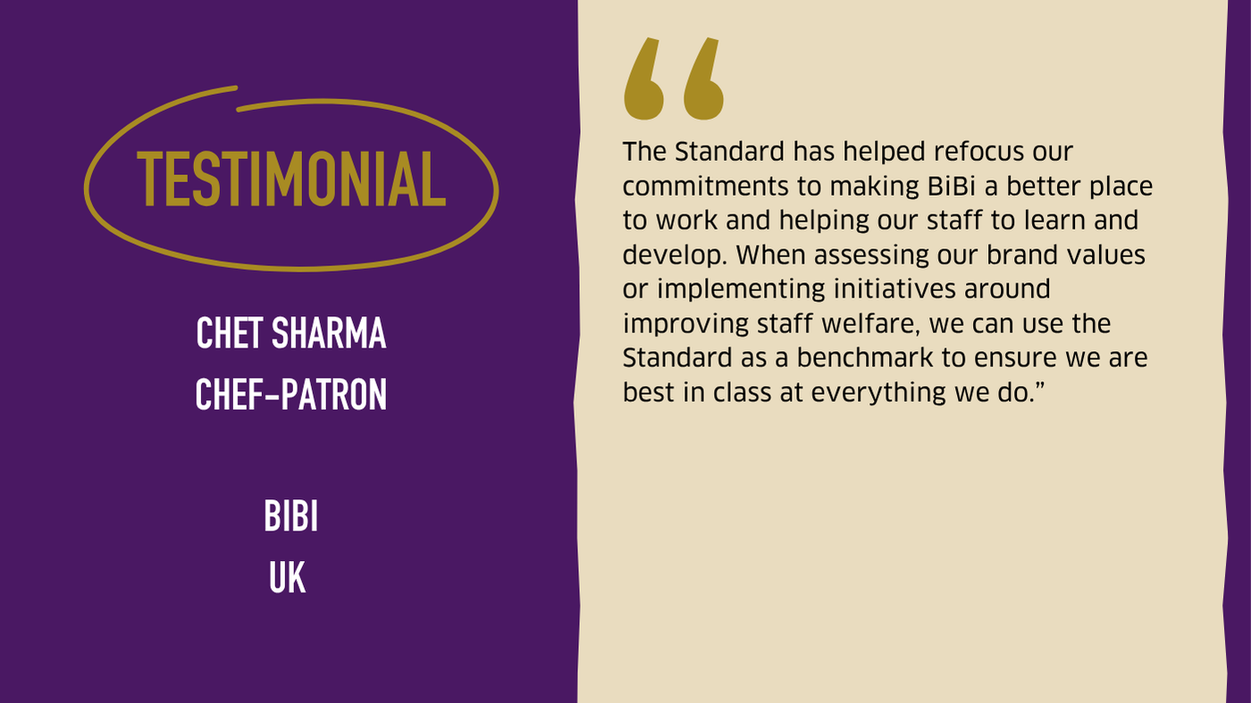 Testimonial graphic from Bibi