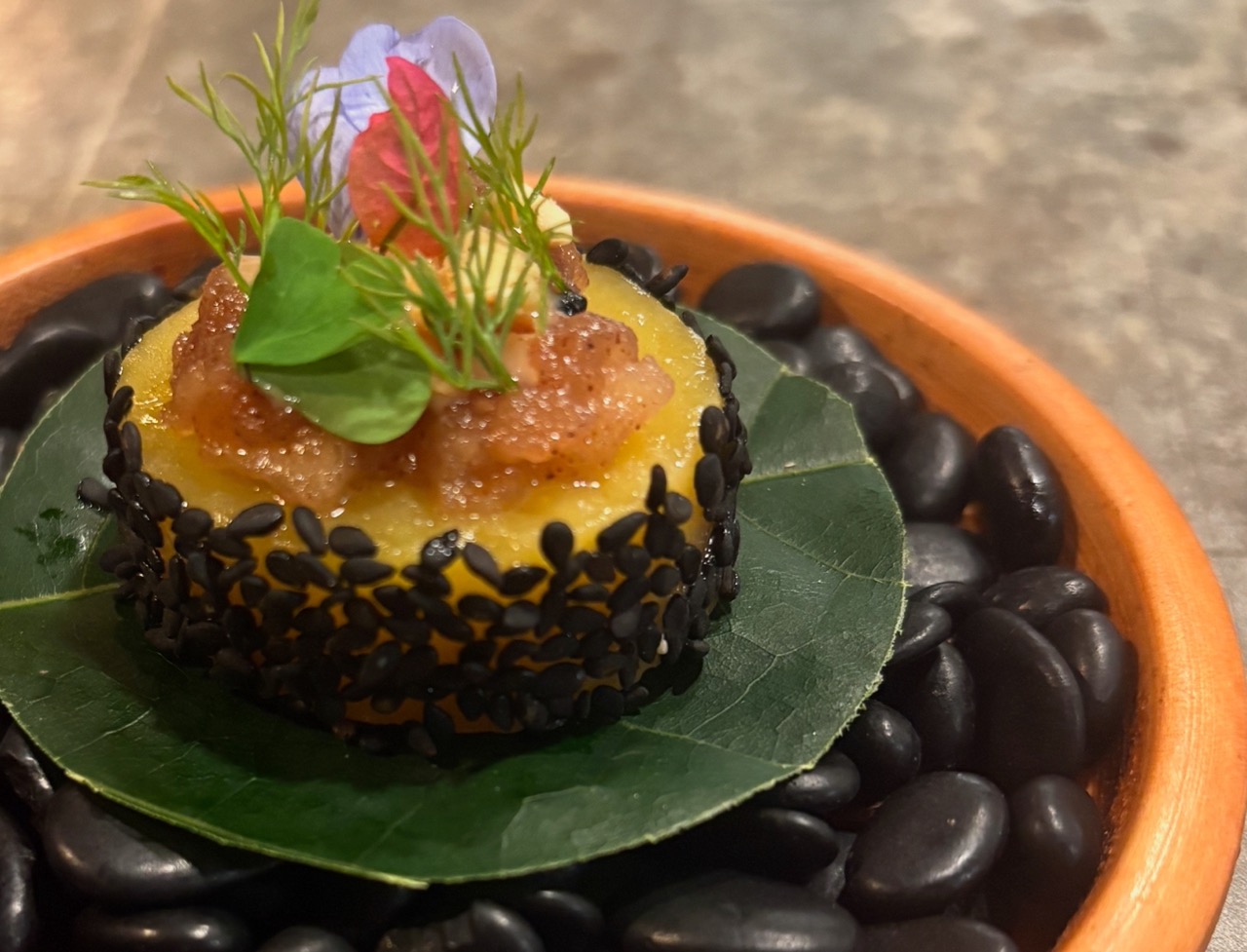 Seaweed dish at Chef's Garden