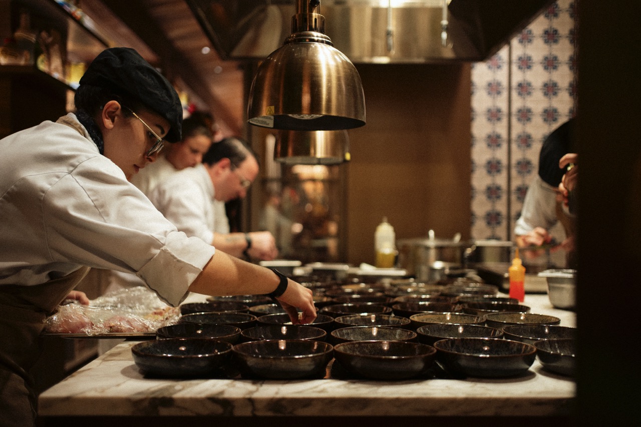 The kitchen team at Blaise restaurant, Rosewood Sao Paulo