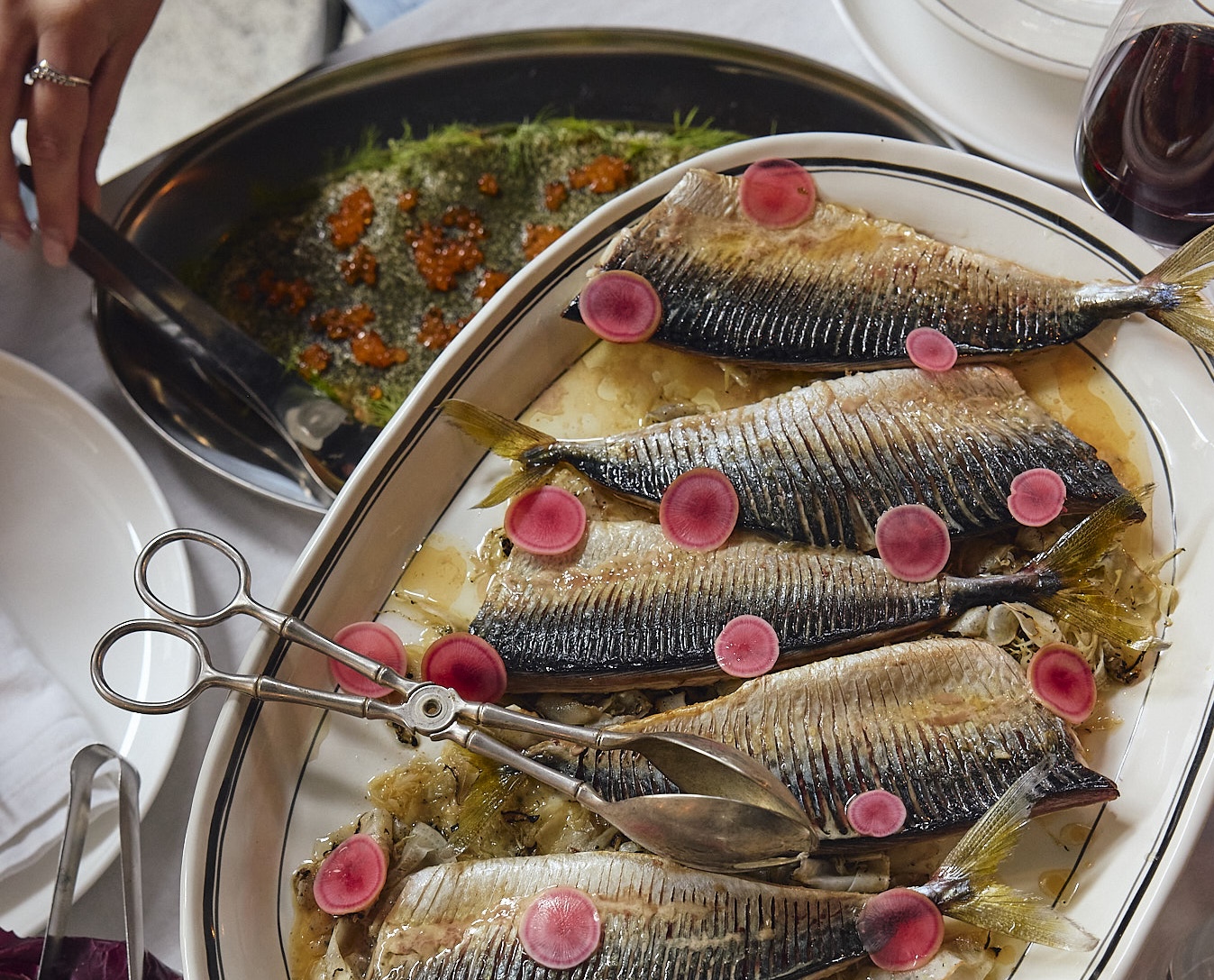 Beautiful mackerel dish prepared by Radish Events