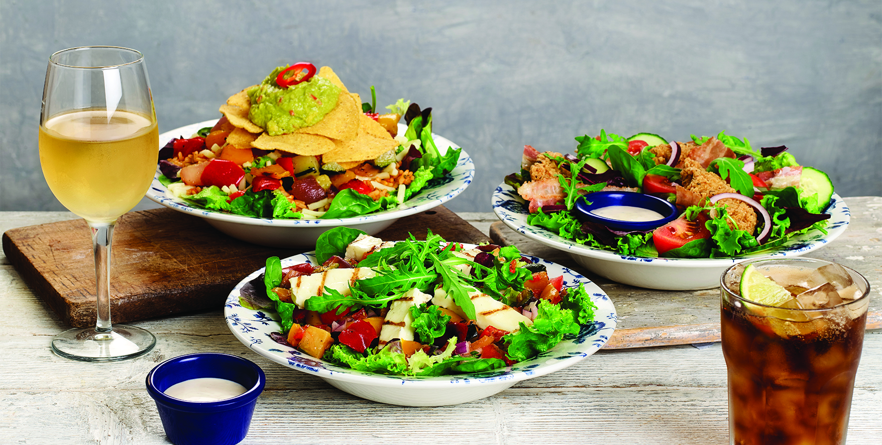 Selection of dishes at J D Wetherspoon