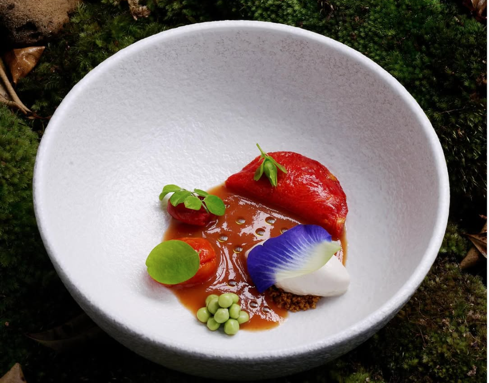 Beautiful vegetarian food at Locavore NXT, Bali