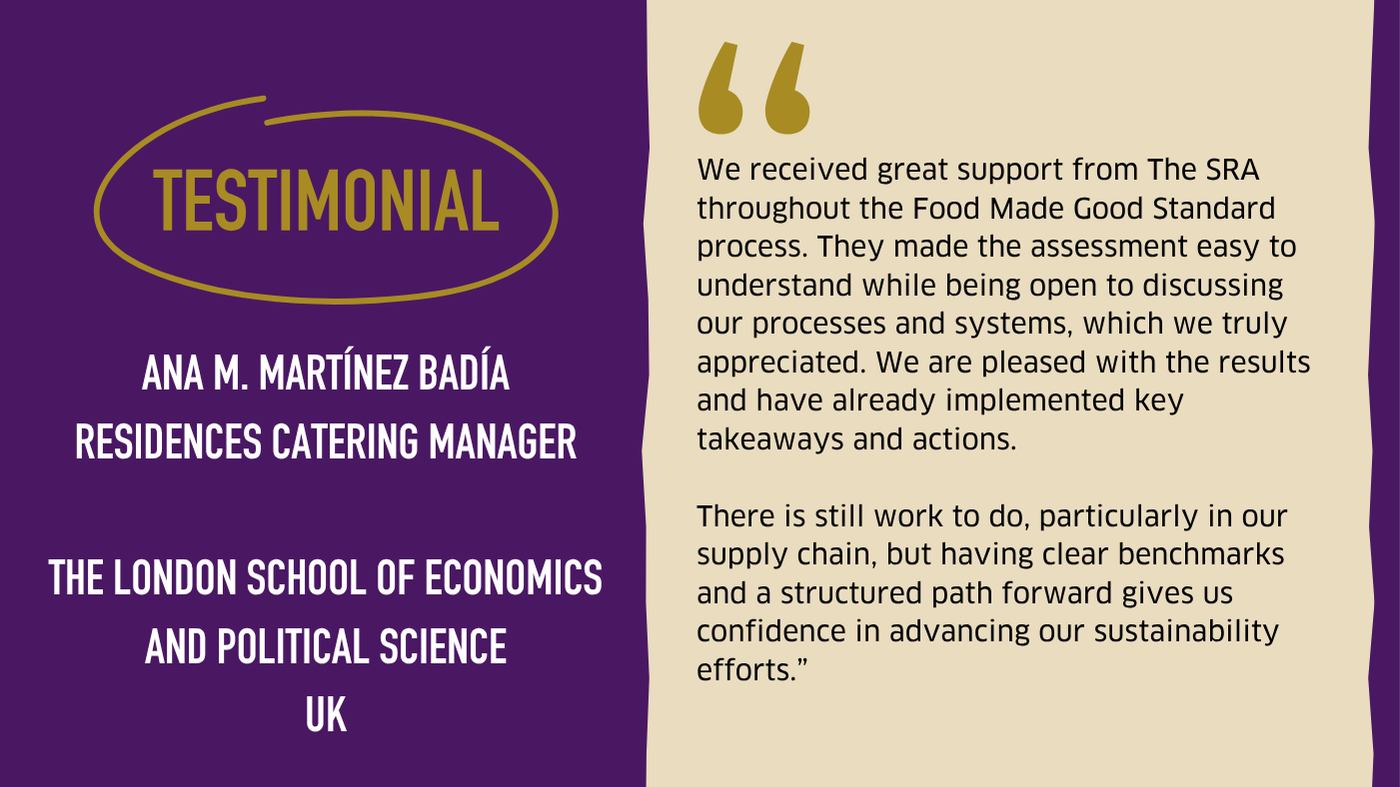Testimonial graphic from The London School Of Economics And Political Science